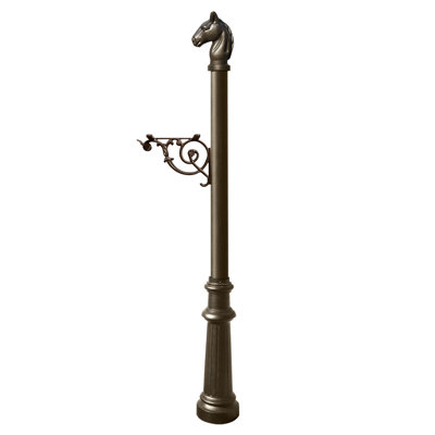 Lewiston Mailbox 80.75" H In-Ground Decorative Post