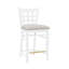 Tabouret de comptoir blanc Egisto