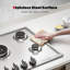 Plaque de cuisson au gaz à 5 brûleurs avec plaque chauffante en acier inoxydable Master Series 30 po Master Series