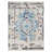 Crayton Machine Made Polyester Area Rugs - Rectangle, Ivory Blue Color, Oriental Design, Low Pile Machine Made Area Rugs for Living Room, Bed Room-82928518