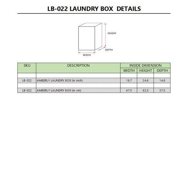 Dimensions du produit