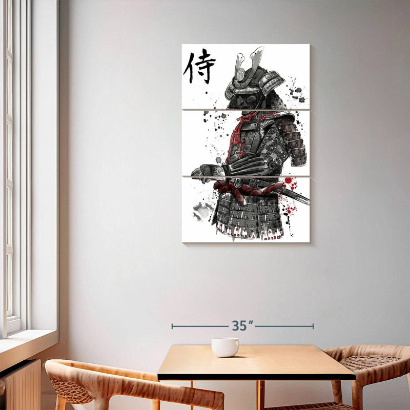 Mait Samurai Sumi-E, H 57 po x l 36 po