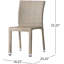 Chaise LARACHE en aluminium sans accoudoirs en rotin-590938240