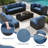 10-Piece Outdoor Rattan Furniture Patio Set-259295800-259295799