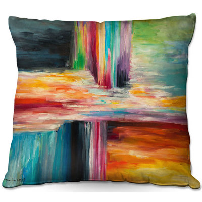  Couch Colour Stripes 3 Throw Pillow