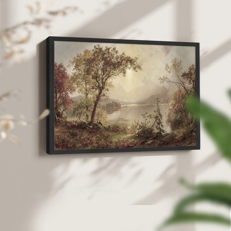 Paysages rétro-CCLxxv-reproduction encadrée, H 8 po x l 10 po, Noir