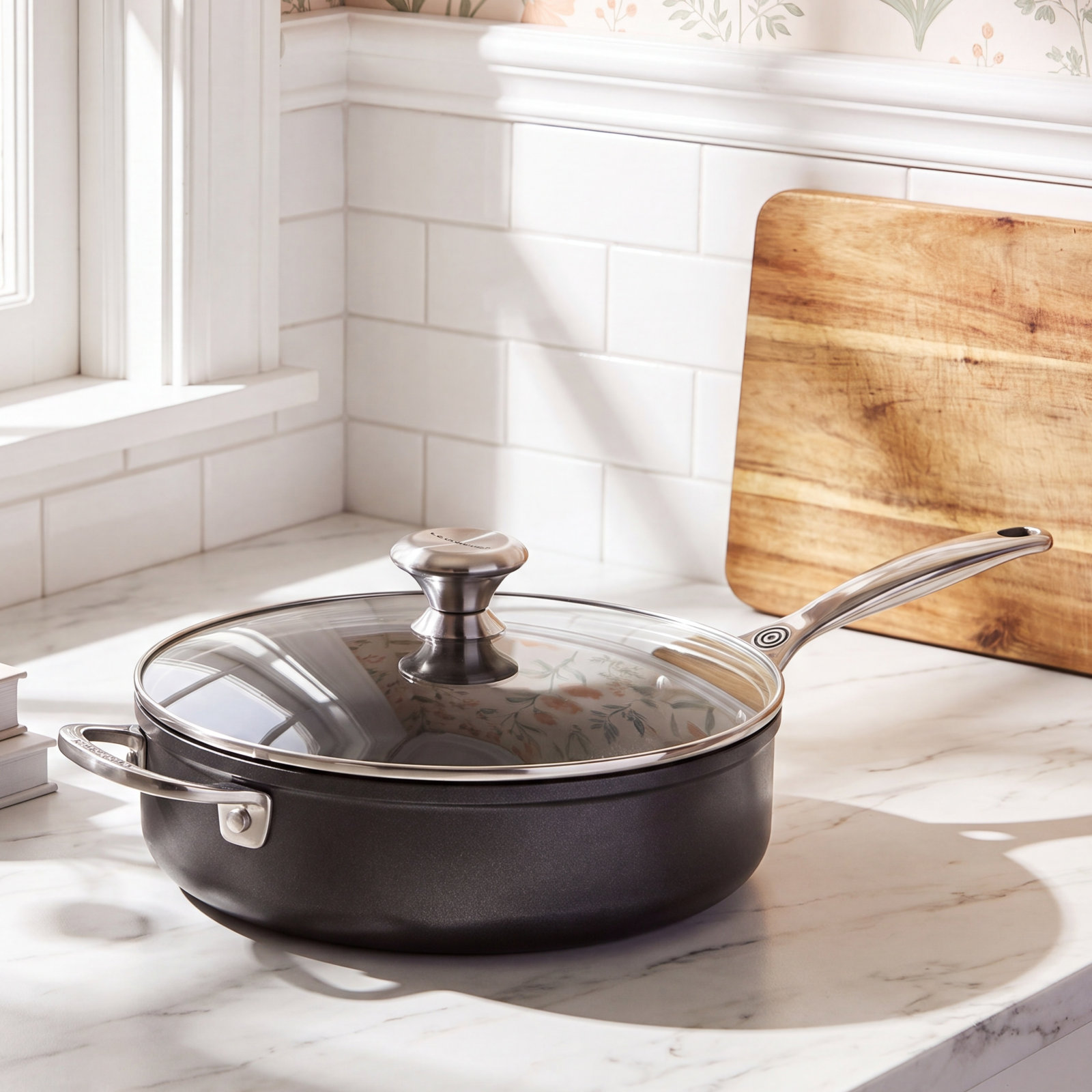 Le Creuset Toughened Non-Stick Sauté Pan, 3.5 qt.