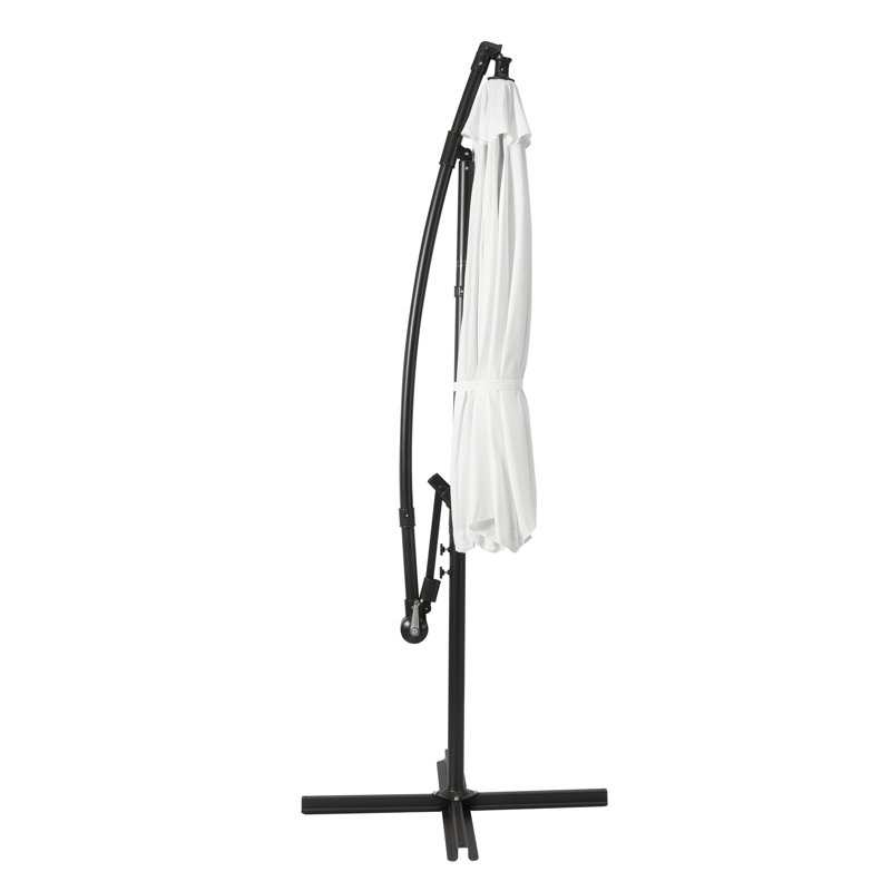 Parasol déporté de 10 pi Hartt, Blanc