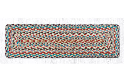 Tapis d'escalier rectangulaire Earth Rugs Multi 1 27 po x 8,25 po