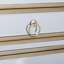 Armoire beige en verre 1 tiroir et 1 porte Alpena