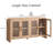 Modern Curved Sideboard, Buffet Storage Cabinet, Media Console  With 4 Glass Doors And Adjustable Shelves-855831160