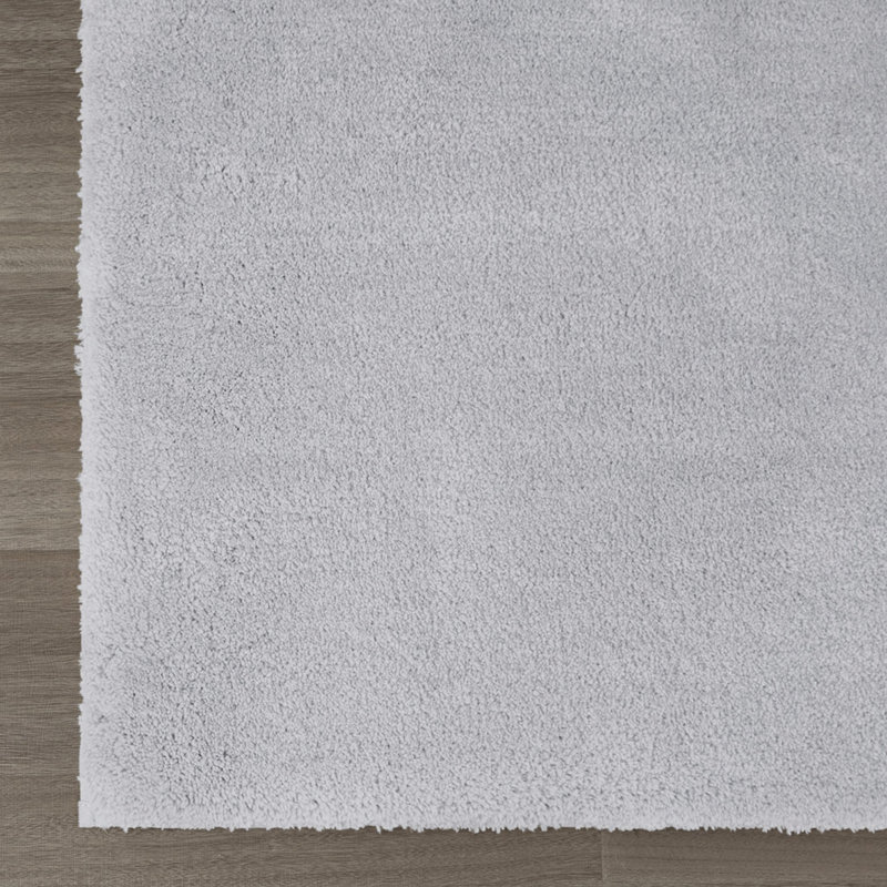Tapis pour salle de bain Marshmallow, peluche haute de 0,75 po, séchage rapide et antidérapant, microfibre certifiée OEKO-TEX, couleurs douces résistantes à la décoloration