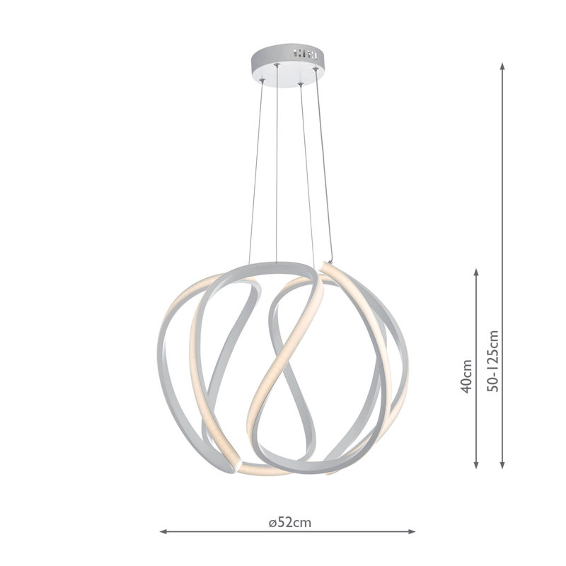 Pearl - Light White LED Unique/Statement Pendant
