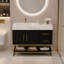 Meuble-lavabo Heywood avec lavabo en céramique et plateau en pierre frittée.-1739740888