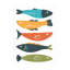 «Playful Fish» par Ayse, impression sur toile tendue-1972080813