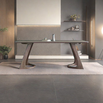 High-end Villa Rock Slab Dining Table