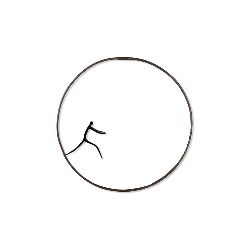 Olympic Figure in Iron Ring Style D Wall Décor