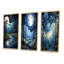 «Sky Celestial Canopy Pastoral», 3 pièces sur toile-294330337-294330338
