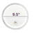 Fillmore 9.75" Lighted Wall Mount Magnified Makeup Mirror, Direct Wire