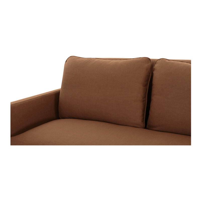 Pellicano 98'' Sofa, Teracotta Polyester Blend