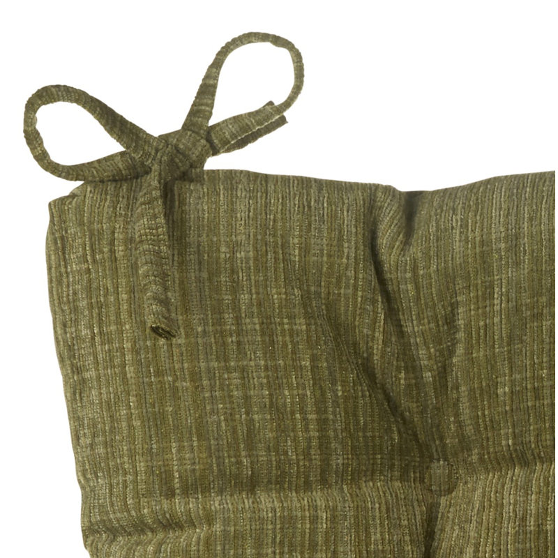 Ensemble de coussins de chaise berçante antidérapants, Vert jade