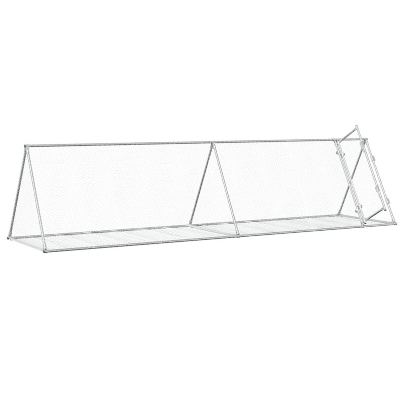 Cage à lapin argent 41,3 po x 35,8 po en acier galvanisé, 35.8" H x 41.3" W x 157.5" D