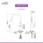 KIBI Macon Pull Down Kitchen Faucet-41659823-48024393