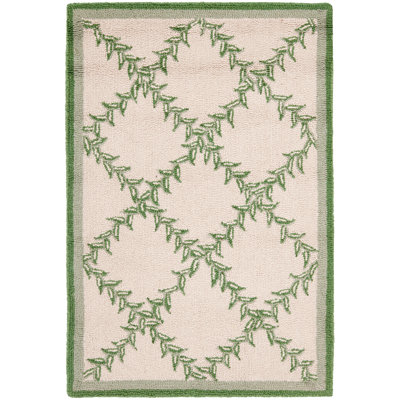 Jonsson Hand Hooked Wool Pile Geometric Rug