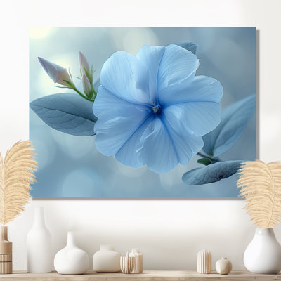 Blue Crystal Morning Glory Flowers Photo III - Morning Glory Wall Decor