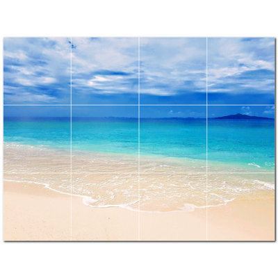 Panneau décoratif en céramique satinée 8 po x 8 po