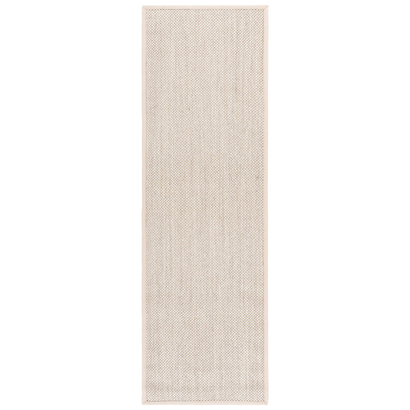 Tapis en jute / sisal marbré / beige Torbin, Tapis de couloir 2 pi 6 po x 6 pi