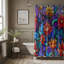 Mosaic Wildflower Scenes - Rideau de douche standard 1 pièce-1923627419