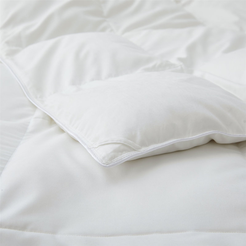 Insertion de couette en duvet d'oie blanche en duvet d'oie toutes saisons - literie ultra douce sans bruit avec rembourrage certifié RDS, chaleur moyenne, lavable à la machine