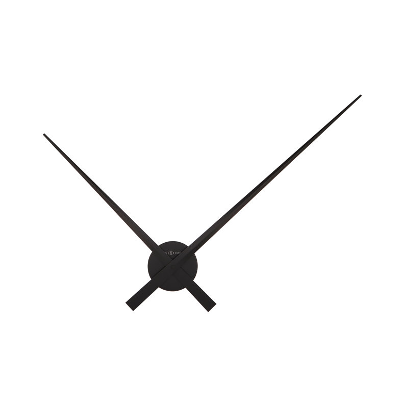 Hands Only Wall Clock, Large (33.5"), Black
