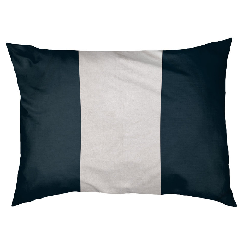 Coussin Arizona, Petit (l 28 po x P 18 po x H 6 po), Bleu / blanc
