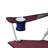 Core Portable Outdoor Camping Folding Chair with Carrying Storage Bag, Wine