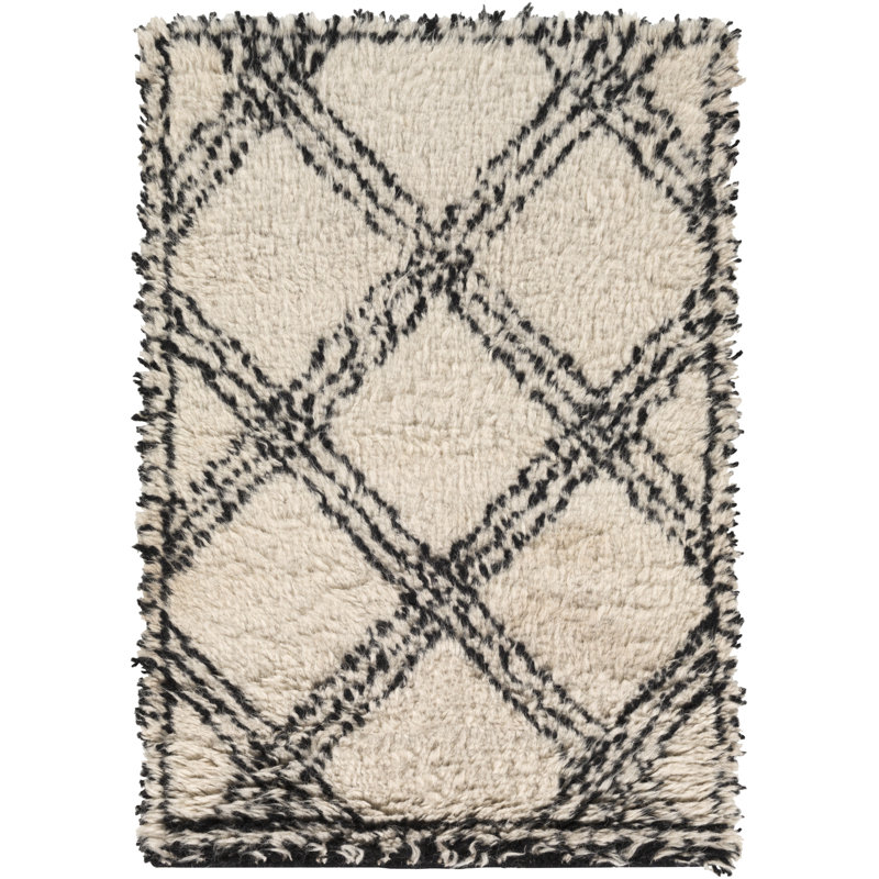 Jenet Wool Geometric Indoor Rug, Rectangle 2' x 3'