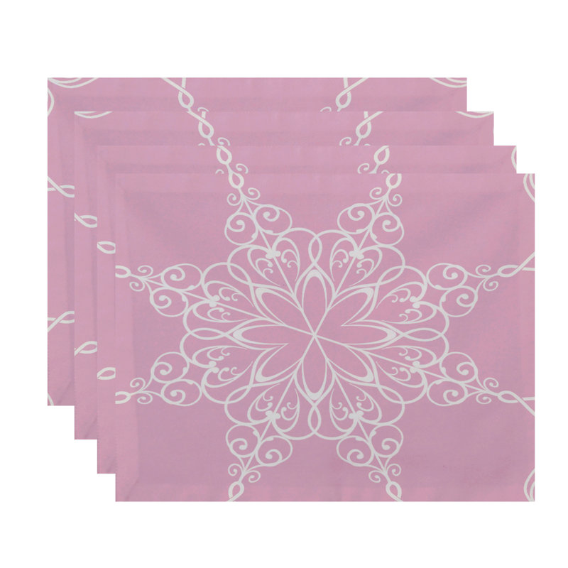 Récapitulatif 14" flocon de neige, Rose clair
