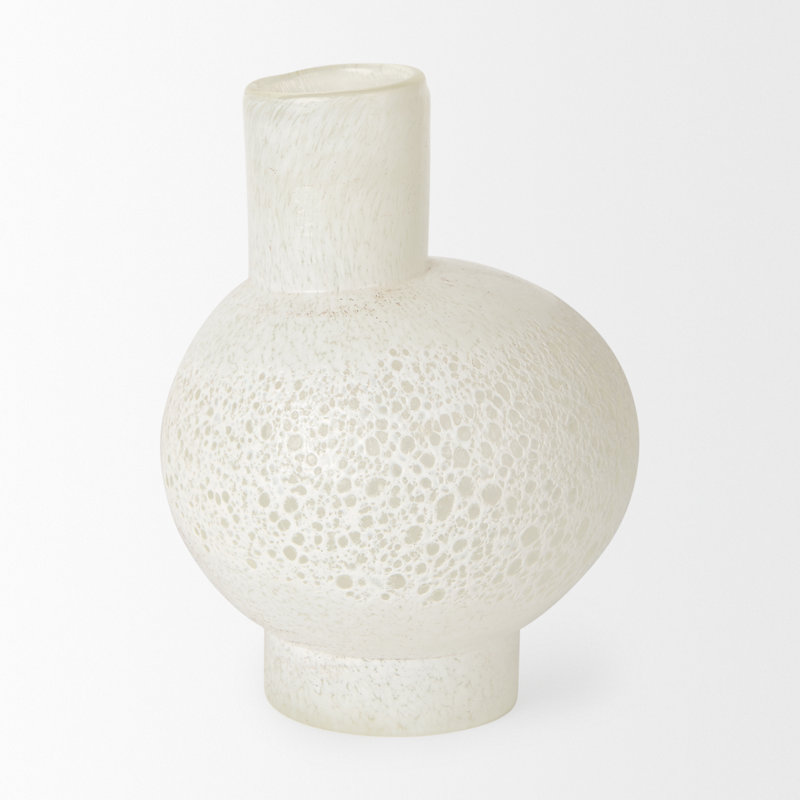 Vase de table en verre Danean, H 8,86 po x l 6,89 po x P 6,89 po