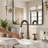 Vintage 2-Handle Widespread Bathroom Sink Faucet, Deck Mount High Arc Vanity Faucet Oil Rubbed Bronze-137645134