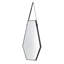Miroir mural 18x1,6x31,5 "Hexagonal