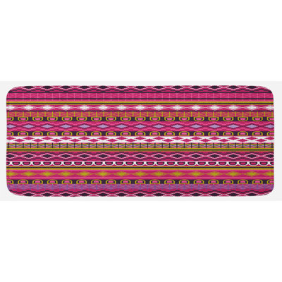 Rustic Solid Color Polyester Kitchen Mat