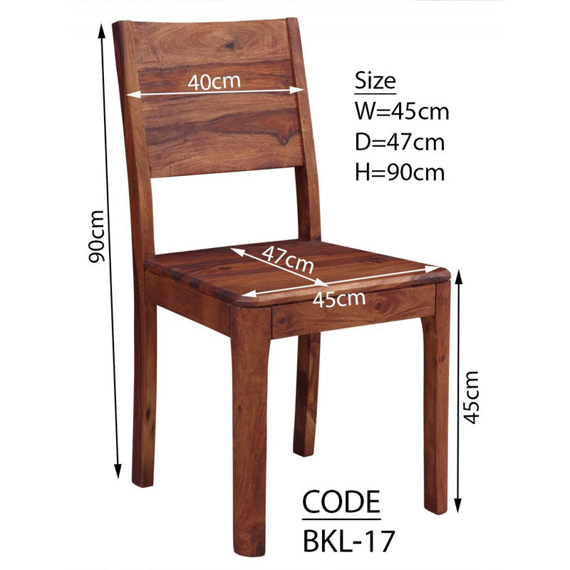 Brooklyn 45cm H Solid Wood Side Chair