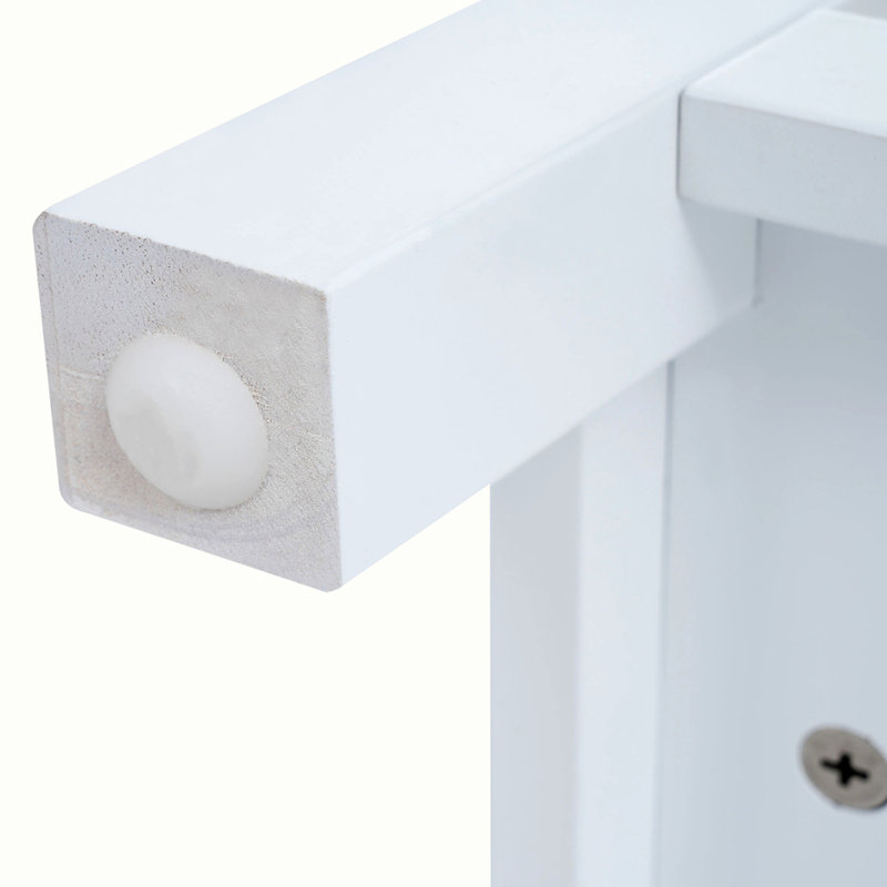 Ensemble de meuble-lavabo moderne avec rangement ouvert, deux tiroirs, Blanc