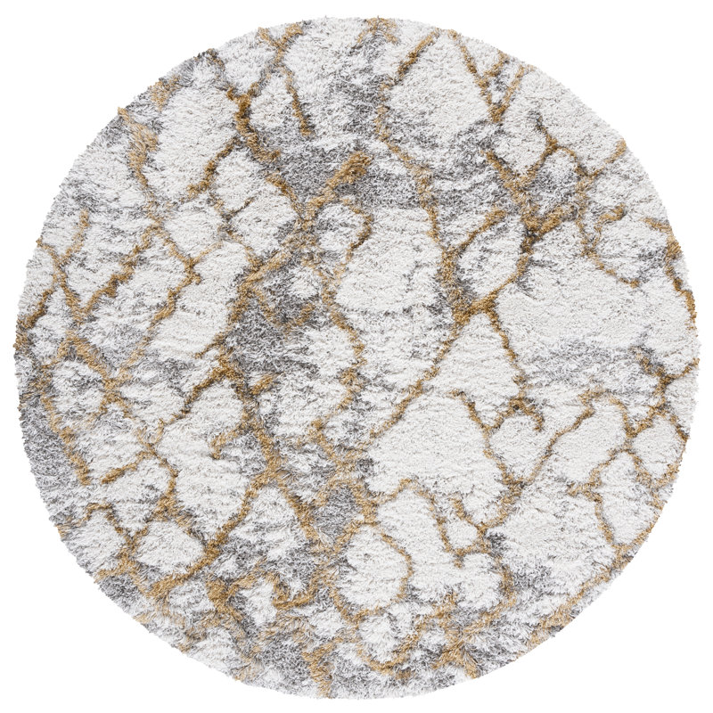 Cade Abstract Indoor Rug, Round 8'