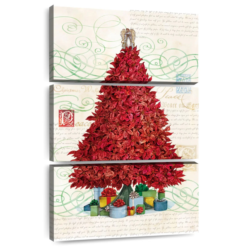 Lelend Poinsettia Tree, 45" H x 28" W