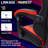 Bosmiller Ergonomic Reclining Gaming Chair with Linkage Armrests & Footrest, High-Back Racing Office Chair, Breathable PU Leather Computer Desk Chair with Lumbar Support, Red-1944027232
