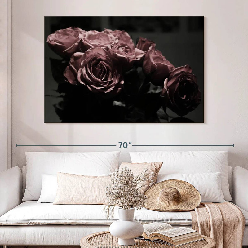 Roses mélancoliques Harnek, H 34 po x l 51 po