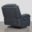 37" W Genuine Leather Dual-Power Wall Recliner-1613804863