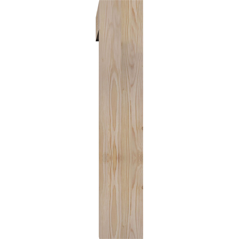 Thorton Block Bracket with Offset Brace, 5 1/2"W Douglas Fir (Smooth), 30 x 30